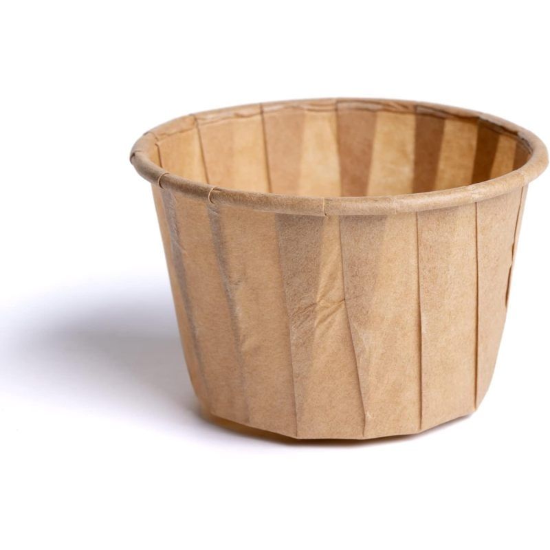 Paper Disposable Souffle Cups for Snacks, Food & Medicine - Condiment Cups, Sauce Cups, Souffle Cups- 250 Cups, 1.25 oz, Brown โ image 2