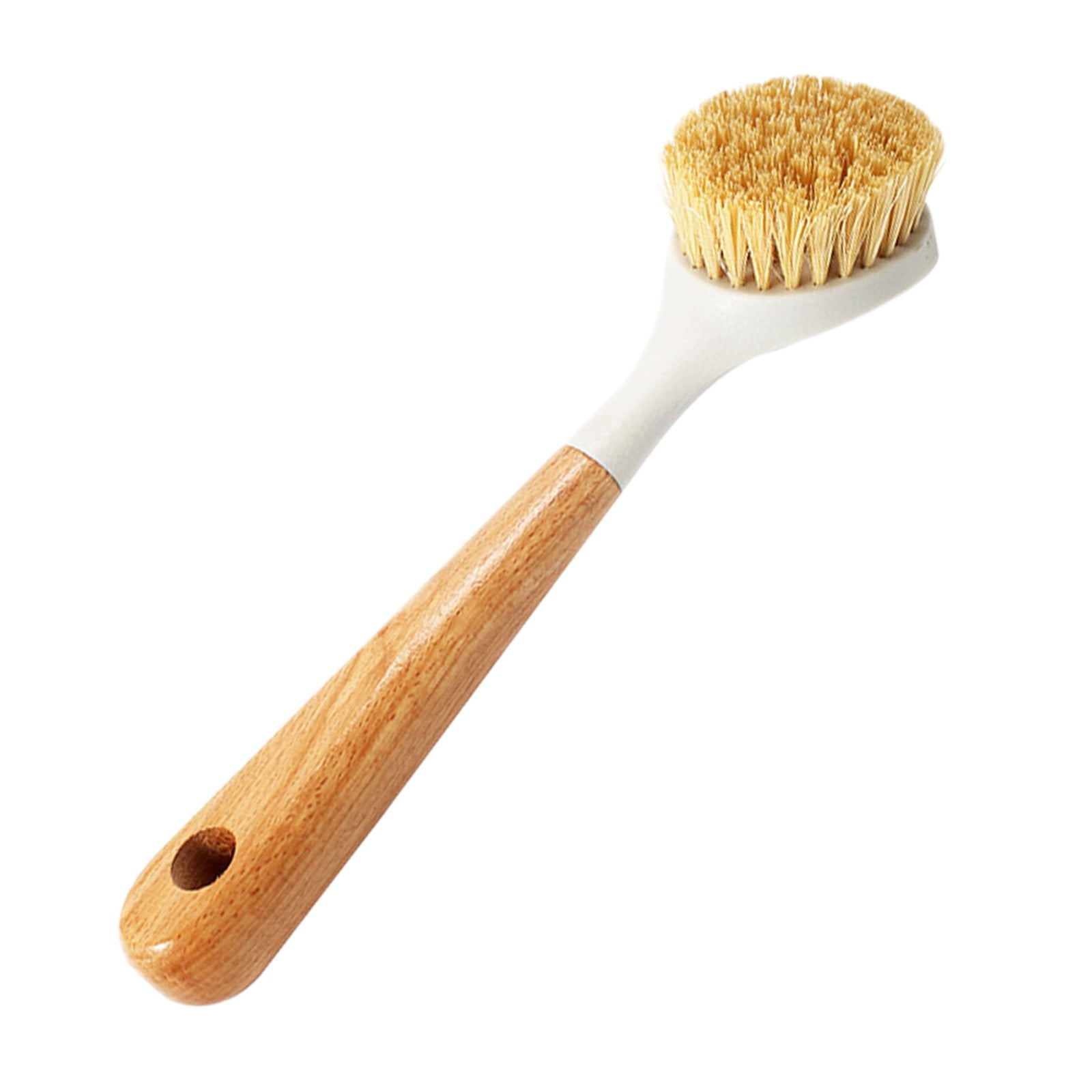 Cleaning Brush ! Natural Sisal Kitchen Cleaning Brush Pot Scrub Brush with Long Wooden Handle, Cleaning Brush Promotion Include A Pot Brush AS shown