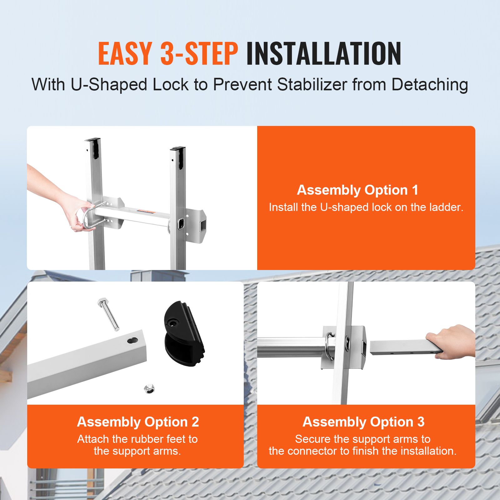 Ladder Stabilizer Extension Ladder Standoff Heavy Duty Wing Span — image 5