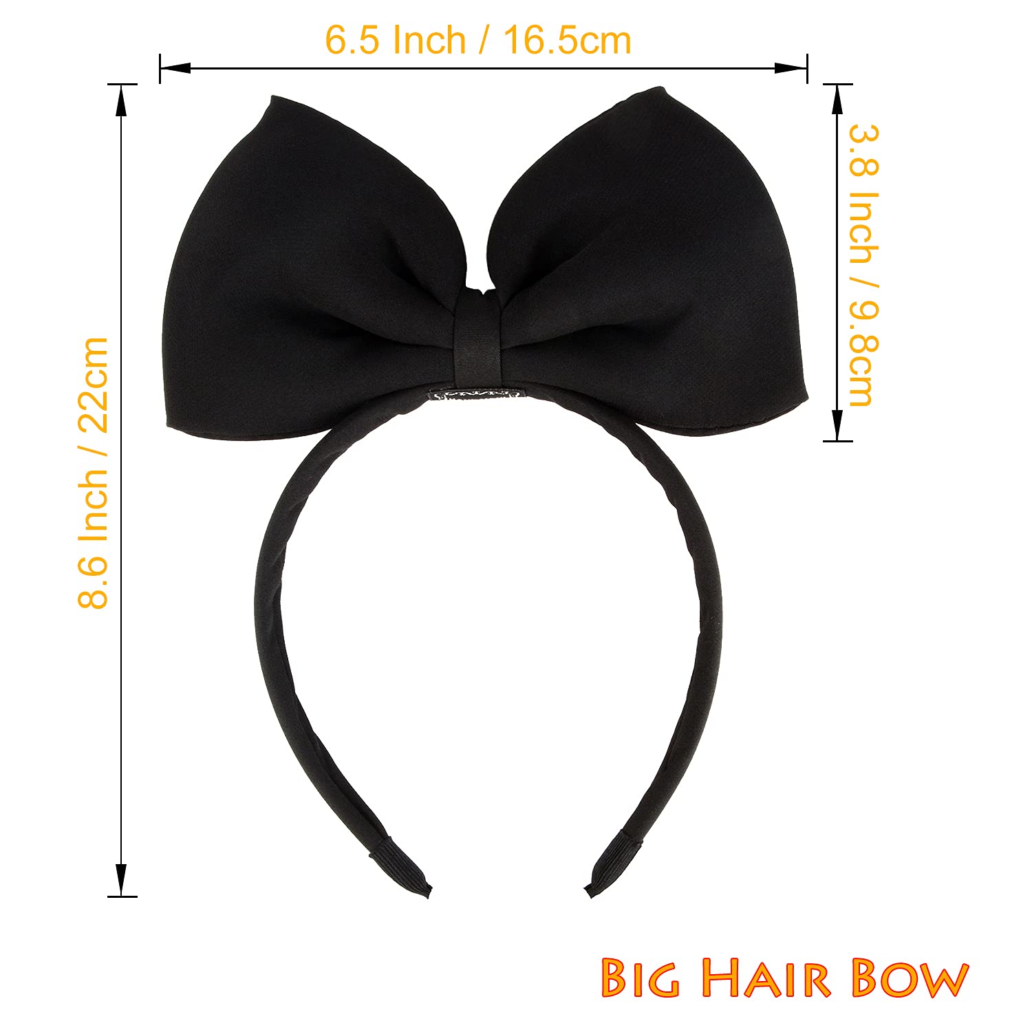 Bow Headbands Headdress for Women and Girls, Perfect Hair Accessories for Alice in Wonderland Cosplay (Black) — image 4