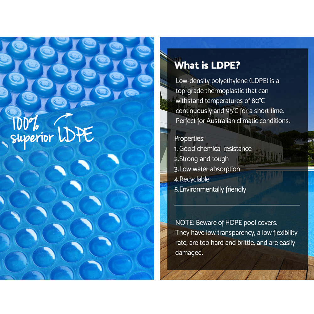 Aqua Buddy Pool Cover 500 Micron 11x4.8m Swimming Pool Solar Blanket Blue โ image 3