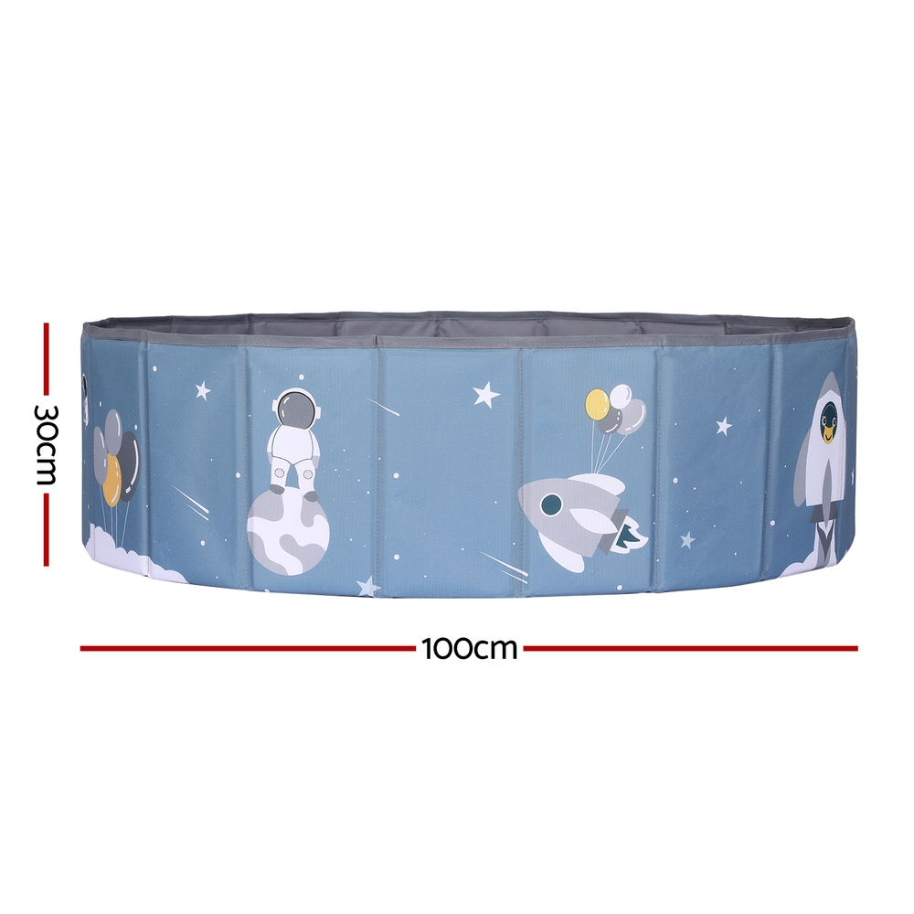 Keezi Kids Ball Pool Pit Toddler Play Foldable Child Playhouse Storage Bag Blue — image 2
