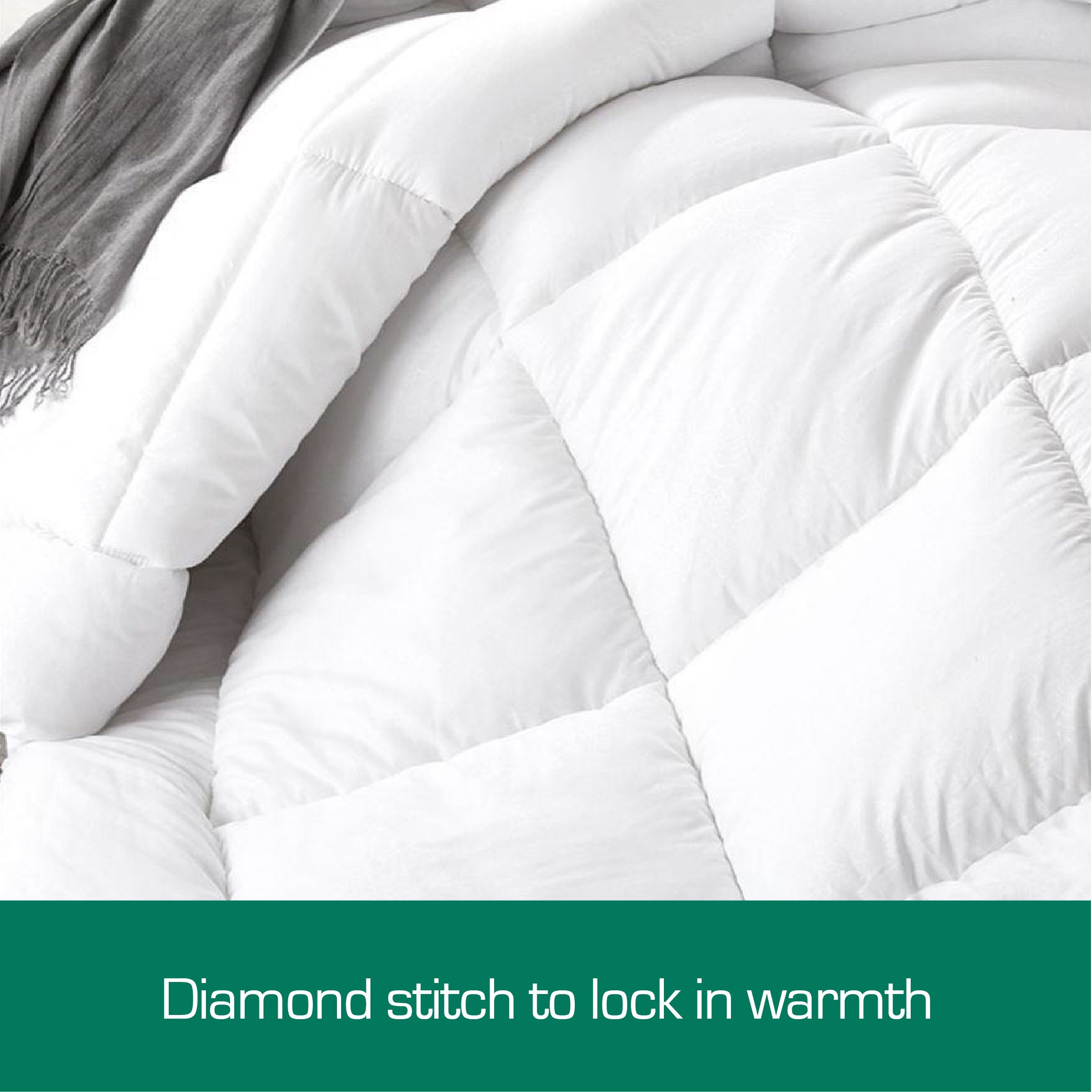 Woolcomfort Aus Made Merino Wool Quilt 700GSM 270x240cm Super King Size — image 3