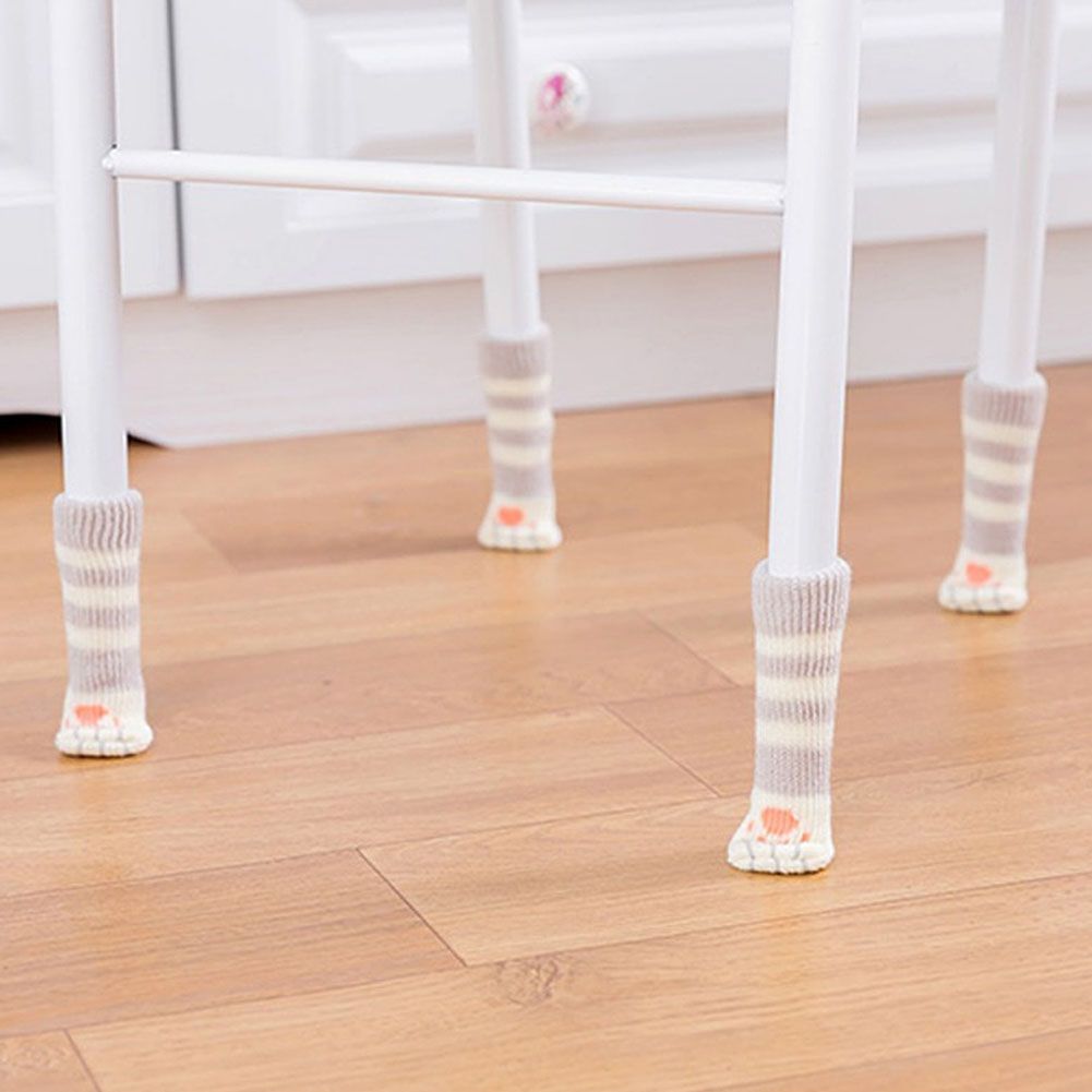 16Pcs Chair Covers Cat Paw Chair Covers Chair Leg Covers Cute Cat Foot Shaped Furniture Feet Covers Chair Leg Floor Protectors — image 3