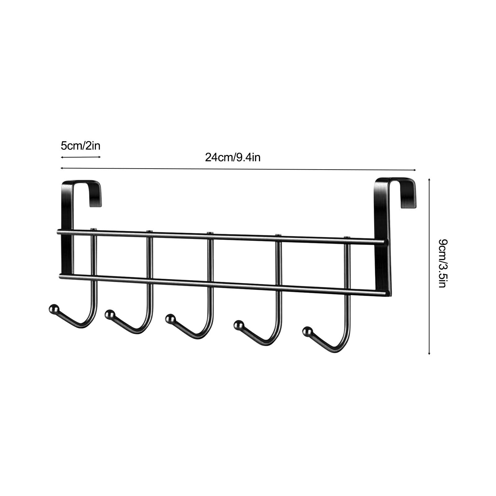 Over The Door Hooks, Door Hanger Hooks For Hanging, Over The Door Towel Racks With 5 Coat Hook, Over The Door Towel Rack For Kitchen, 5 cm โ image 2