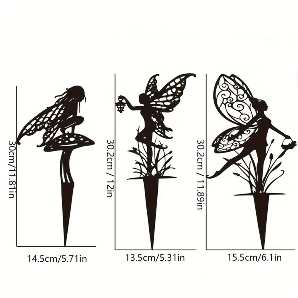 6 pack Decorative Garden Stakes, Fairy Garden Statues for Home and Garden, Flower Pot, Lawn, Flower Bed Decoration Gifts โ image 3