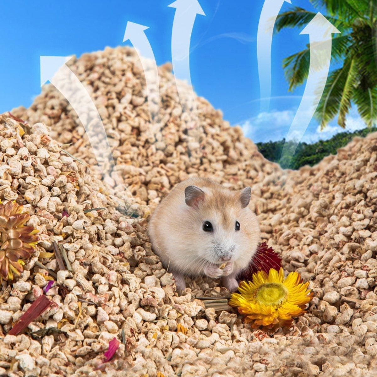 Plants Corncob Bedding Nest Pad for Hamster Rabbit Hedgehog Small Pet Supplies - Corn Cob Litter — image 6