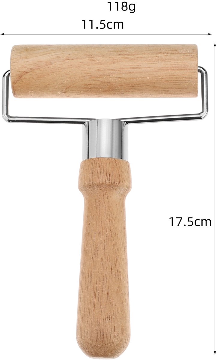Dough Rolling Machine - Double-Sided Wooden Dough Rolling Machine - Three-Piece Set - Hand Baking Utensils - Smooth Non-Stick Coating - Suitable for Baking โ image 6