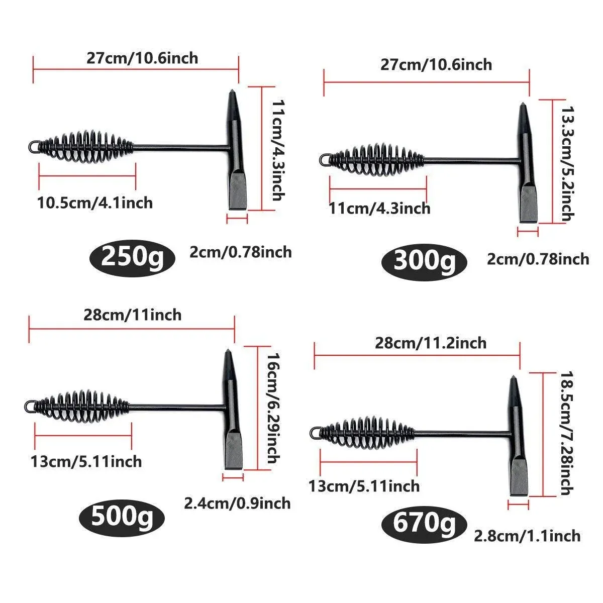 Welding Chipping Hammer Spring Handle Hold Heart Cleaning Harden DIY Metal Black - 670g โ image 4