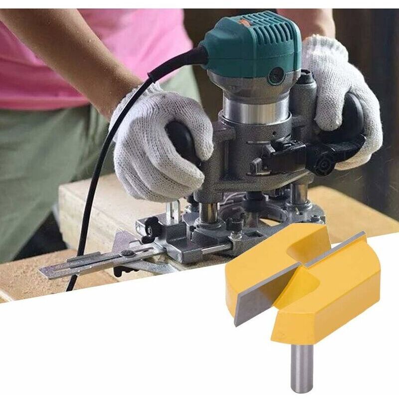 Router, Edge Router, 8mm Router, Bottom Cleaning Router, T-Slot Routers, 8x57mm Bottom, Yellow Blade, from DE — image 5