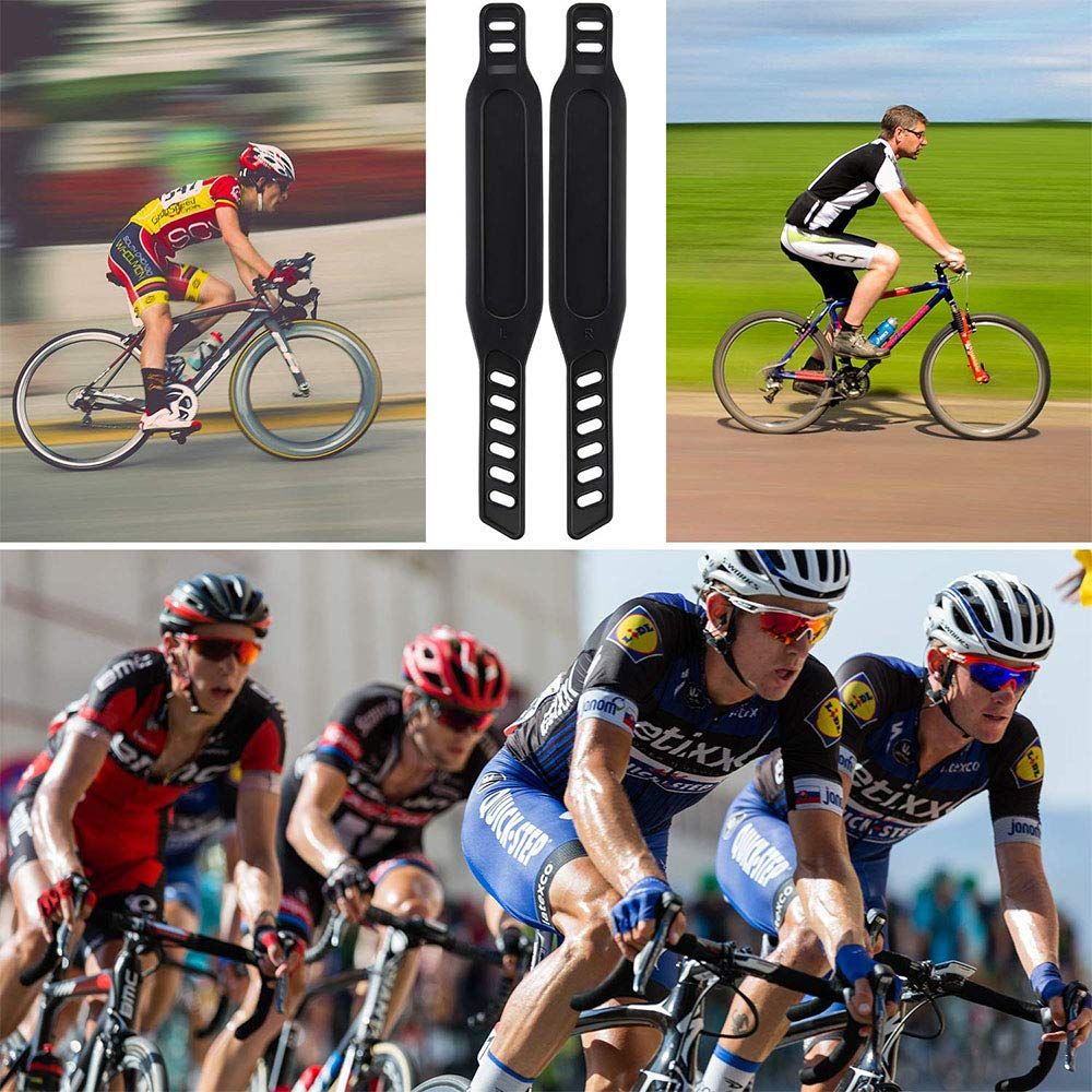 Exercise Bike Pedal Straps, Heavy Duty Adjustable Length Universal Pedal Strap Fits Most Bike Pedals Exercise Bike Bicycle Cycle — image 5