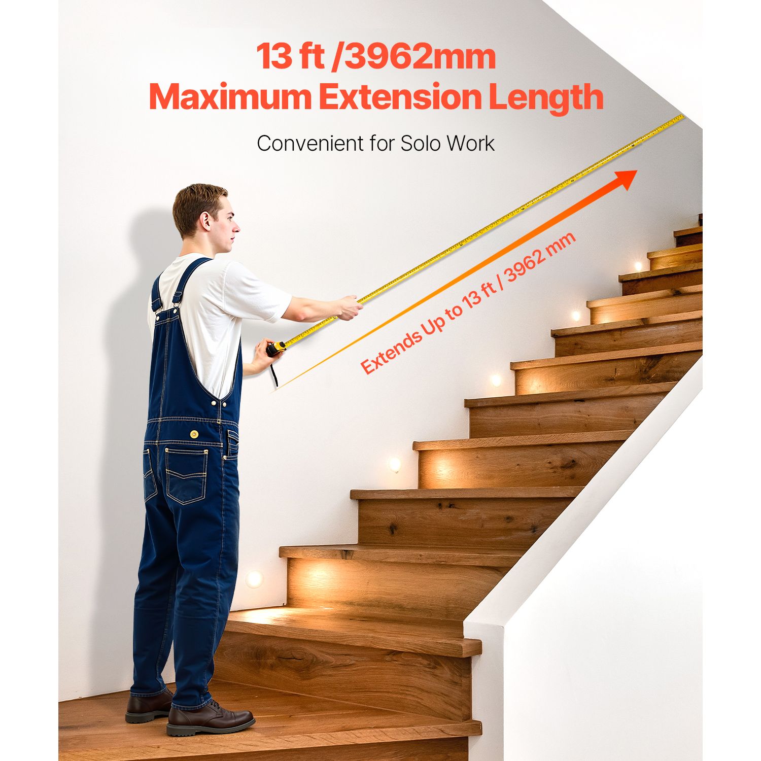 Tape Measure 7620mm Retractable Imperial Metric for Decoration — image 4
