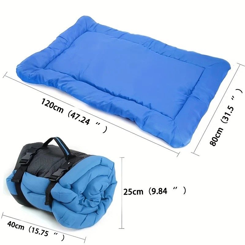 High-Quality Pet Portable Moisture-Proof Mattress, 120 × 80cm Large Size, Foldable for Storage, Wear-Resistant and Waterproof, All-Season Use, Suitable for