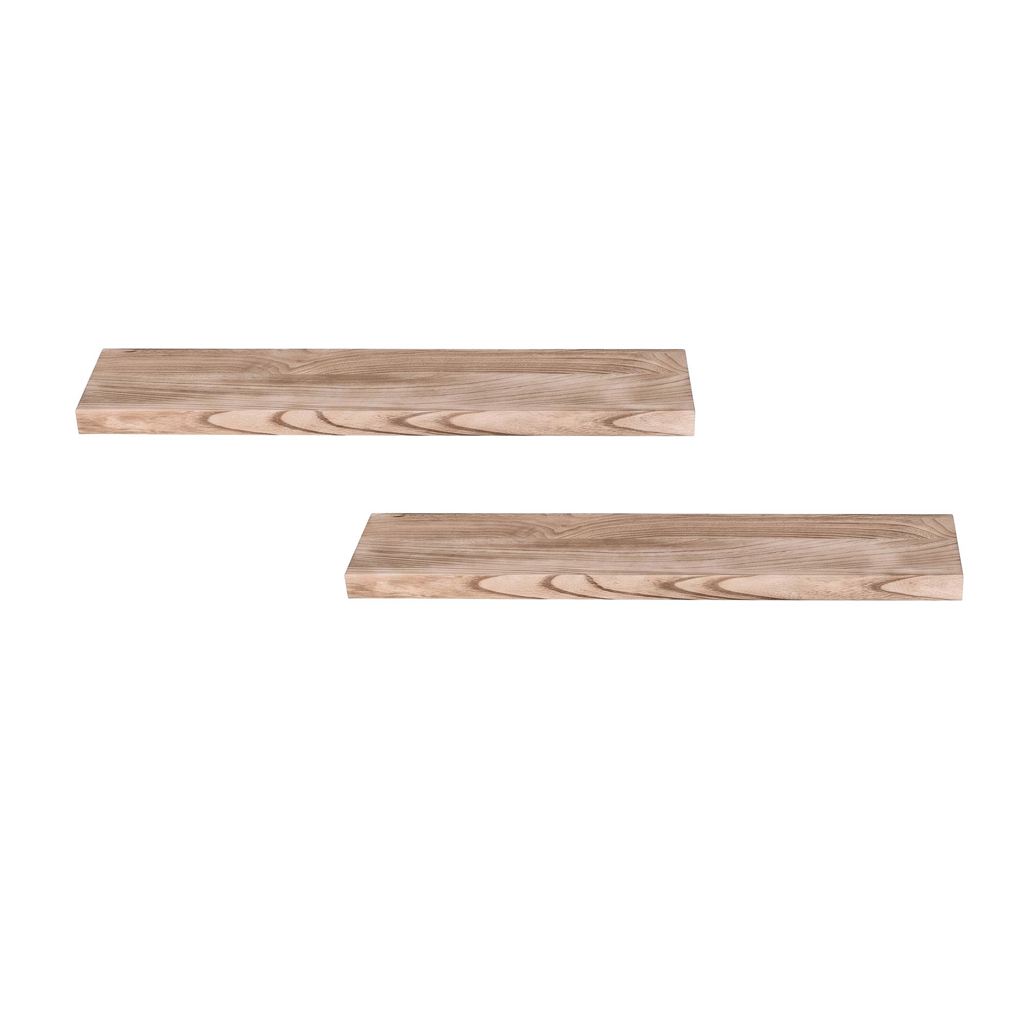 Artiss Floating Wall Shelf Set of 2 Wood 90CM โ image 3