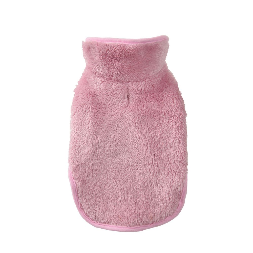 Pink XL Dog Fleece Vest, Super Warm & Windproof Winter Coat for Large Dogs — image 2