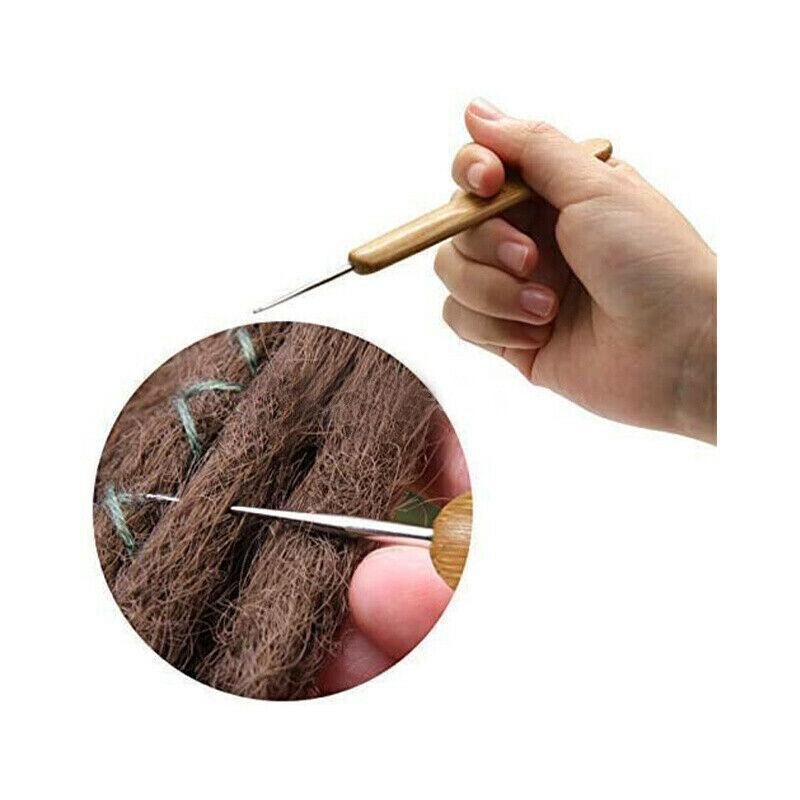 Bamboo Crochet Dreadlock Hook Needle Dread Tool Braiding Hair Maintenance Craft - 0.5MM โ image 5