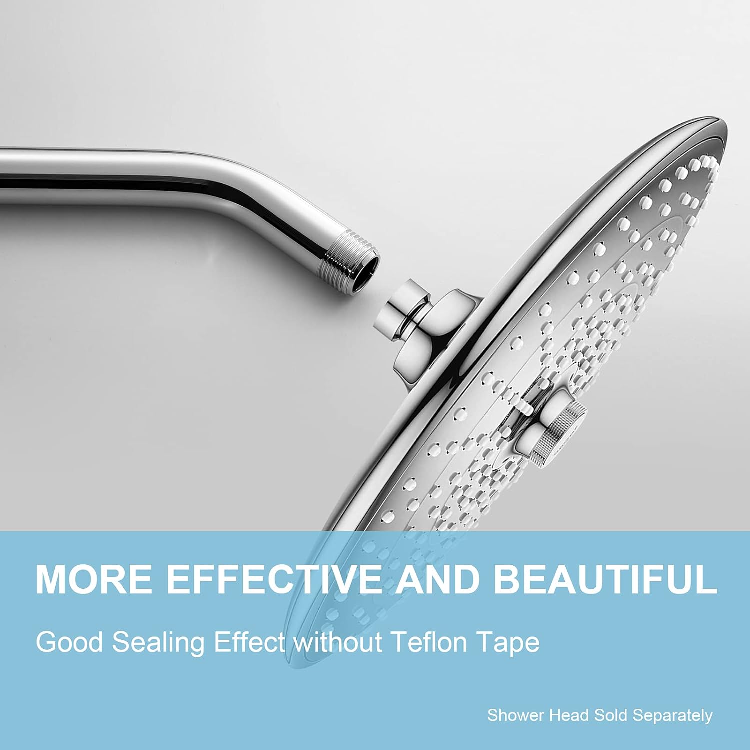 Shower Arm 10 in Bundle with 6 Mode Filtered Shower Head, Chrome — image 2