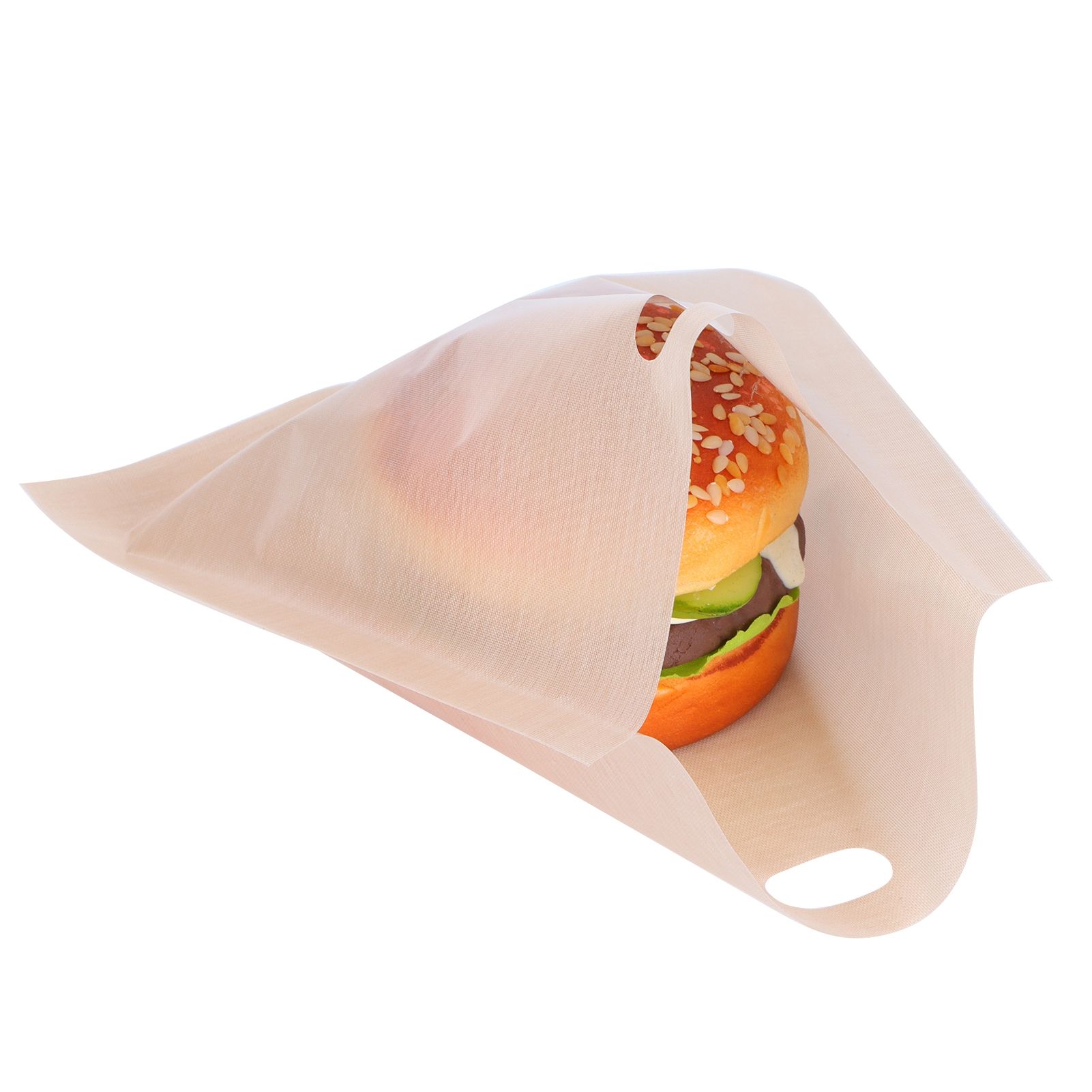 5Pcs NonStick Microwave Oven Toast Bag Food Grade Reusable Barbecue Bag for Barbecue Baking(17 × 19CM ) — image 2