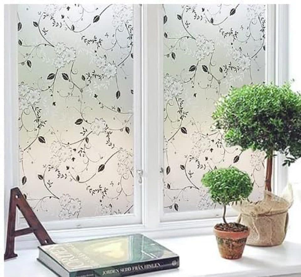 Frosted window film self-adhesive privacy protection UV protection decorative plastic for glass, 50cmx3m — image 5