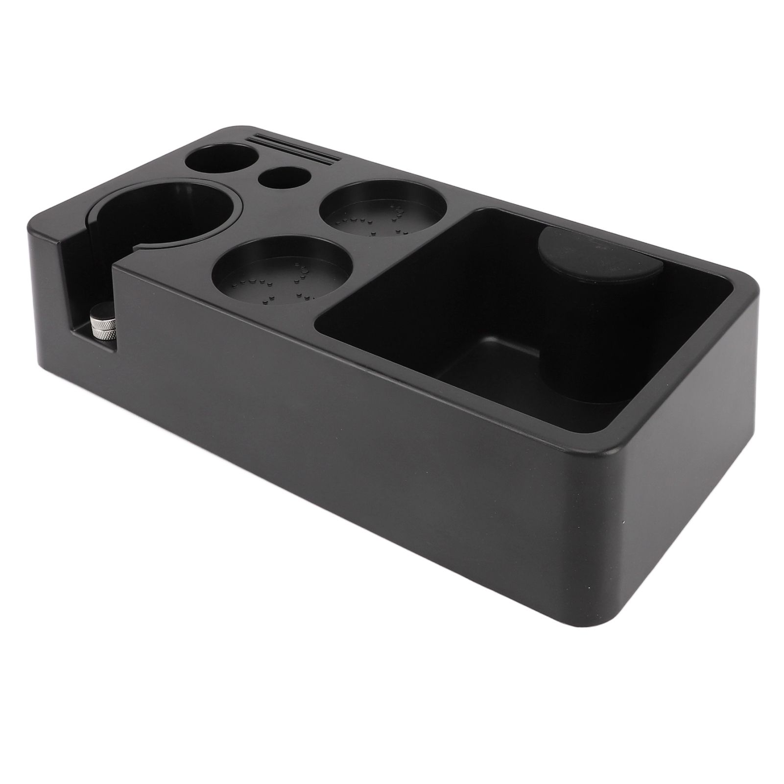 Coffee Tamping Station ABS Modern Multifunctional Coffee Filter Tamper Holder Portafilter Stand for Home Kitchen Cafe Bar Black โ image 2