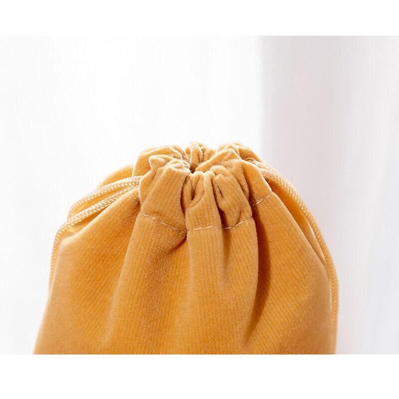 50X Small Velvet Cloth Drawstring Bags Gift Bag Jewelry Ring Pouch Earring Favor 7 × 9 - Pink — image 6