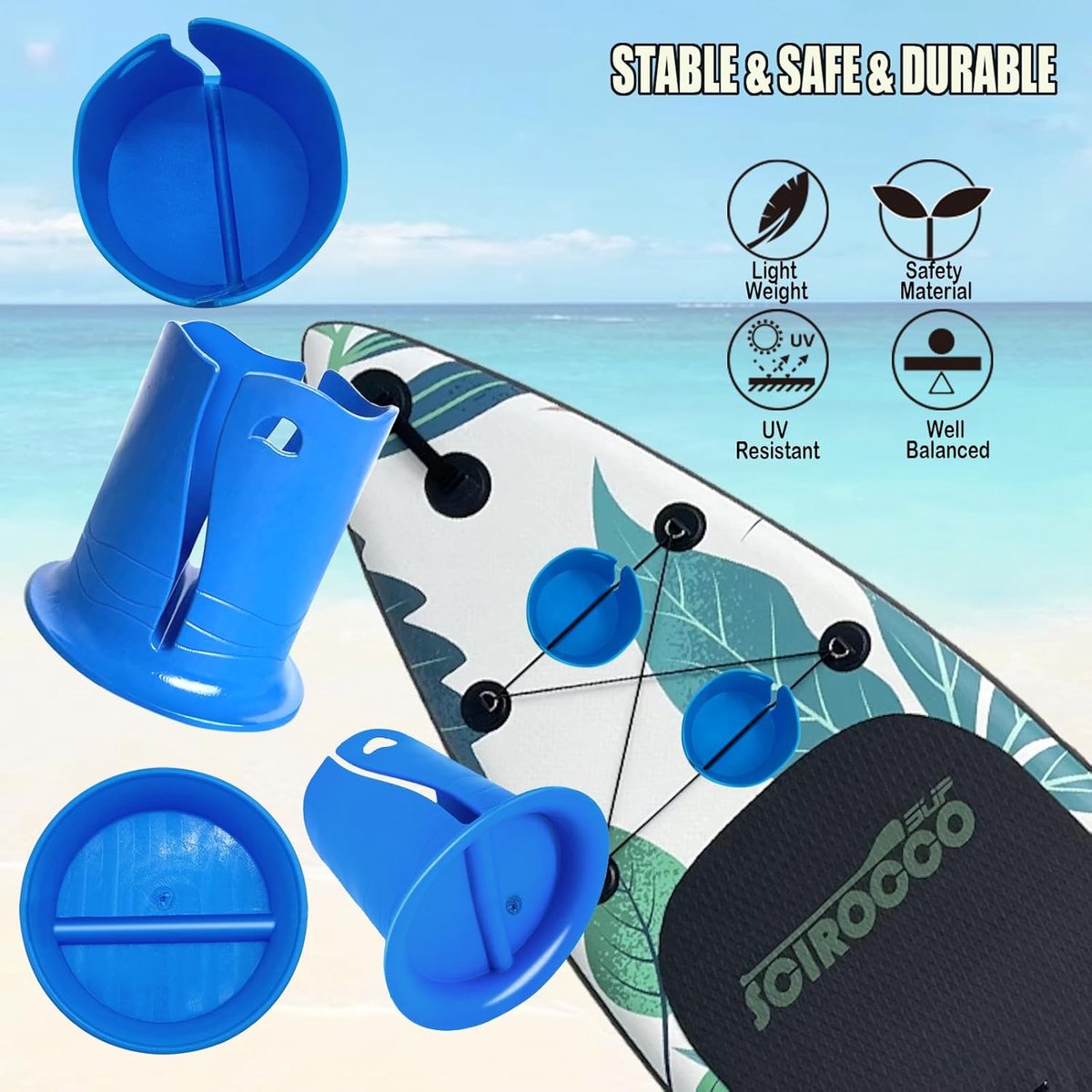 Paddle Board/SUP Cup Holder Water Bottle Holder Pink - Boat, Kayak, Surfboard, Camper, Desk, Swimming Pool, SUP — image 4