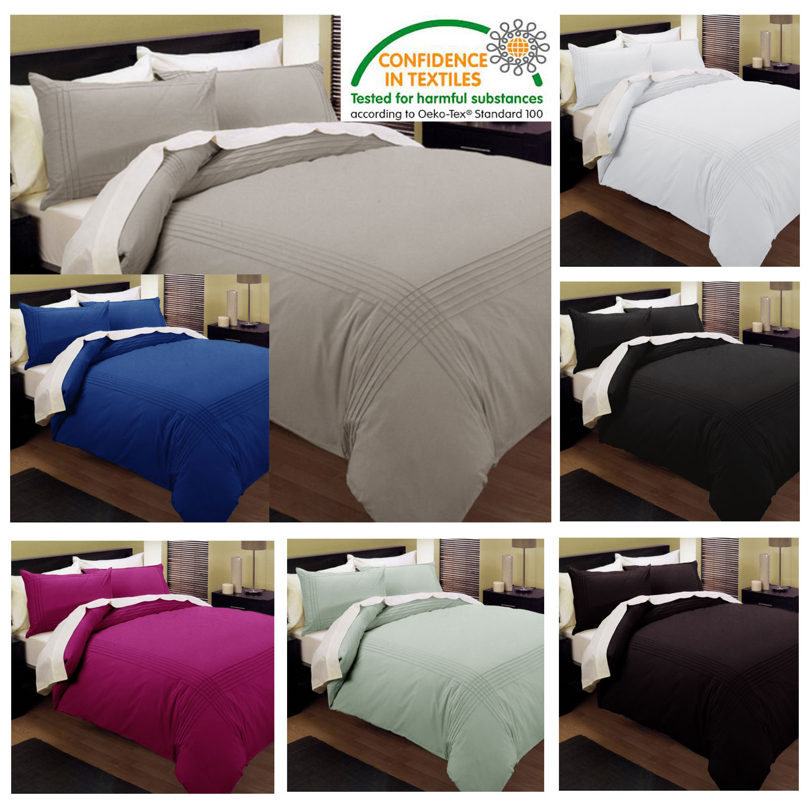 Kingtex Pintuck Quilt Cover Set Fushia Queen — image 2