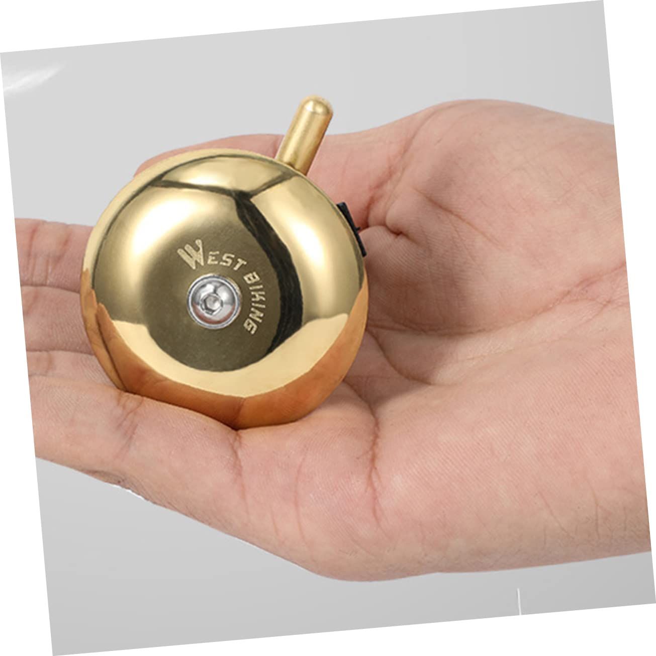 Bicycle Zhongshan Road Dead Speed Retro Bell Horn Riding Accessories Copper Bell, Bicycle Clock Restoration Ancient Clock — image 3