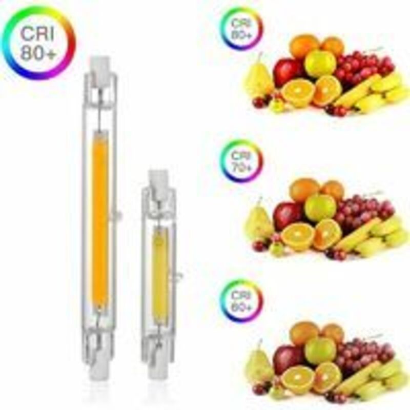 2 Pcs R7S 20W Dimmable LED Bulb, 3000K 3000LM Warm, R7S OCB LED Projector Tubes White, Flicker Free, 360 Degree Lighting, 118mm — image 4