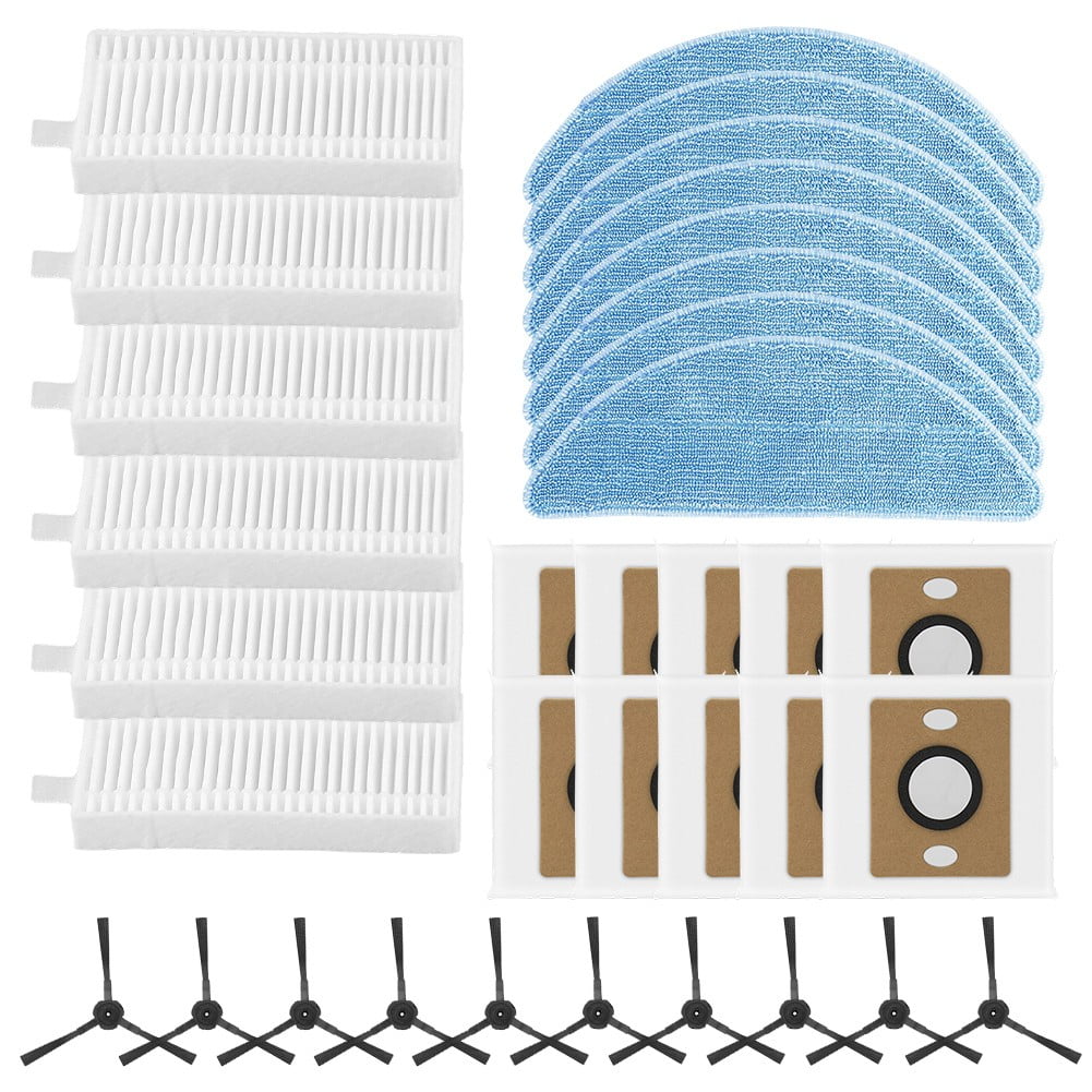 For ILIFE A12 Pro Self Emptying Robot Vacuum Cleaner Filter Mop Cloth Dust Bag Side Brush Kit Household Cleaning Accessories B