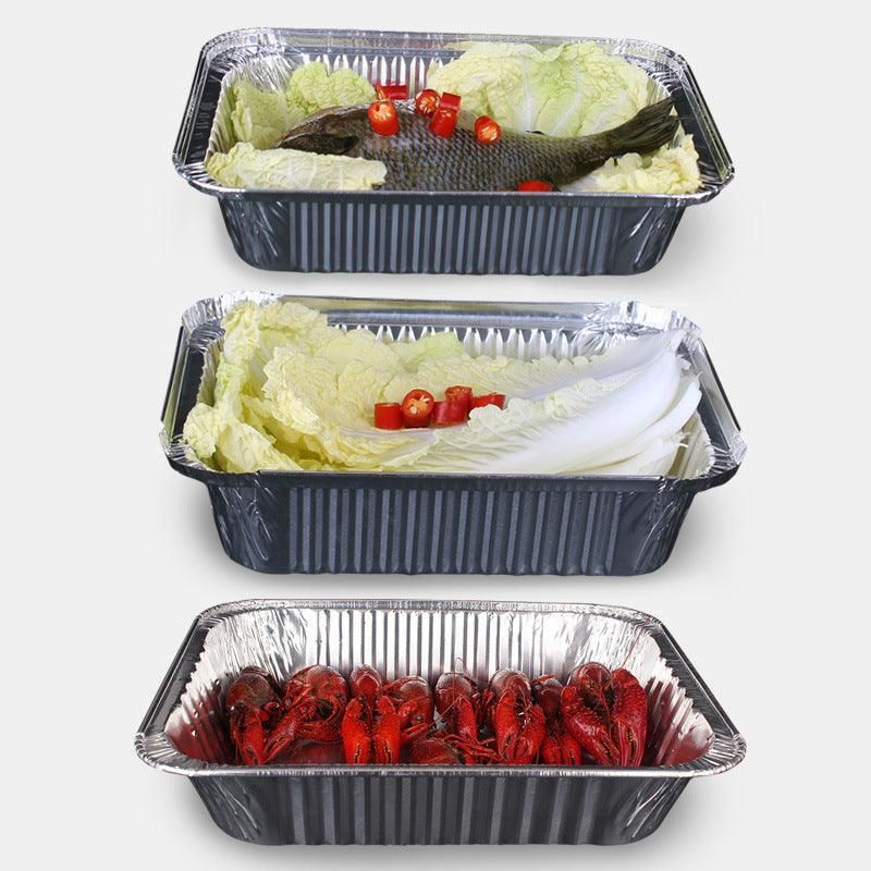 Bbq Aluminium Oven Foil Trays Food Disposable Container Tray Roasting Baking Au — image 6