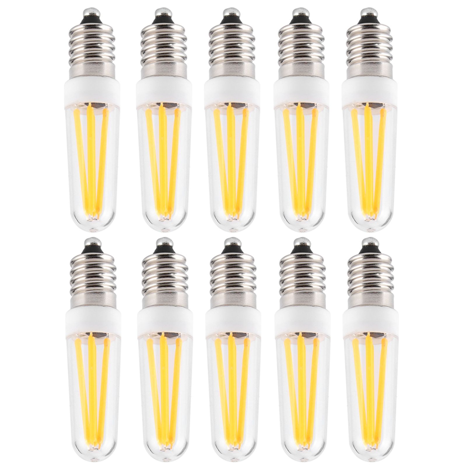 10Pcs 3W Small Bulb E14 Base Warm White Home Lighting Bulb for Chandelier Ceiling Light — image 6