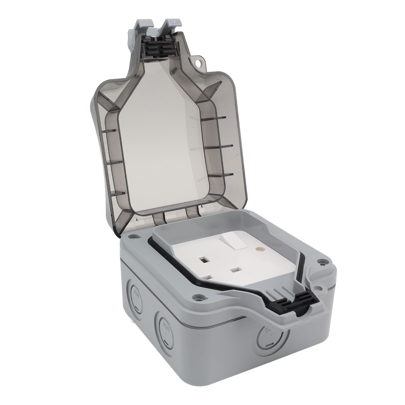 IP66 Outdoor Waterproof Switch Socket Box Surface Mounted Splashproof Dustproof Charging UK Socket 250V โ image 3
