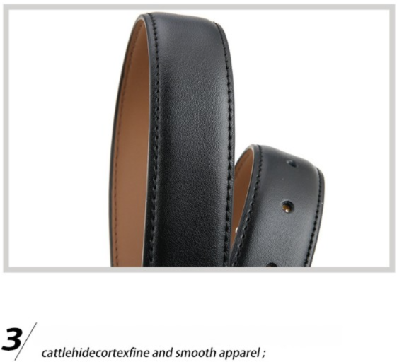 Womens Genuine Leather Belt Retro Gold Buckle Waist Belt for Jeans Dress Coat Fashion Split Cowhide Strap Khaki 105cm โ image 5