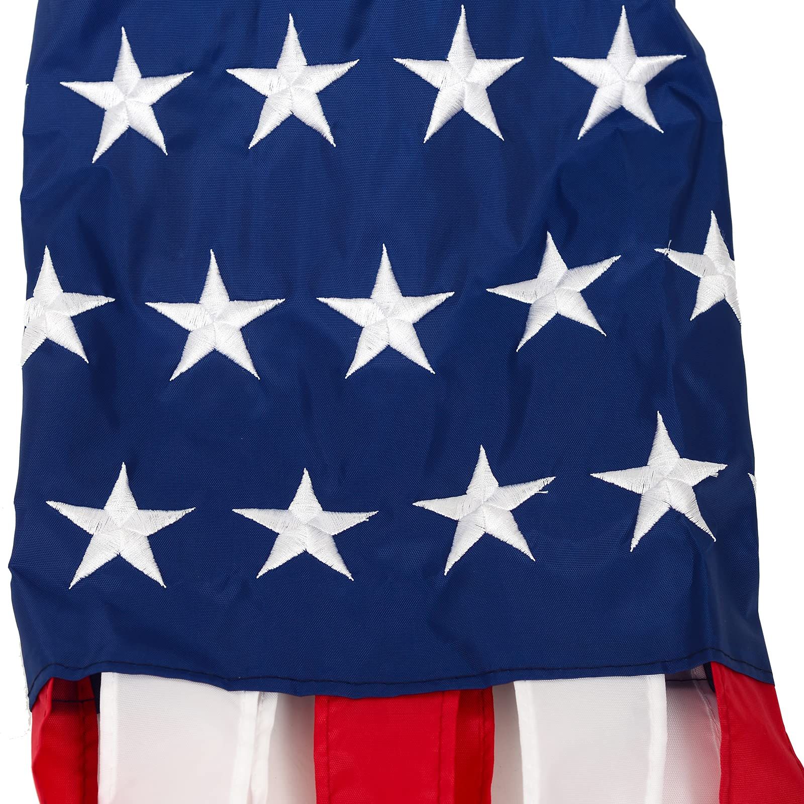 2pcs 4th of July Decorations,40 Inch American Windsock Heavy Duty,Patriotic Fourth of July Outdoor Decor, American Flag — image 2