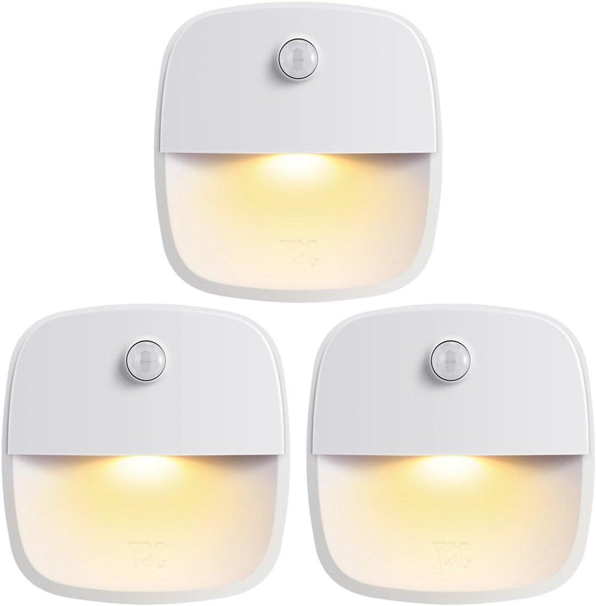Indoor lighting with motion sensor - Battery-operated stair lighting - Wireless stick-on LED night light - for closets, hallways, bathrooms, kitchens, kitchen