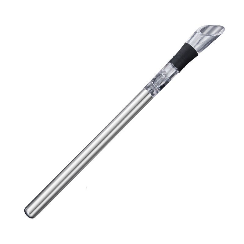 Wine Chiller,3 in 1 Stainless Steel Wine Bottle Cooler Stick Chiller with Aerator and Pourer for Merlot Beer Whiskey Cocktails Grape