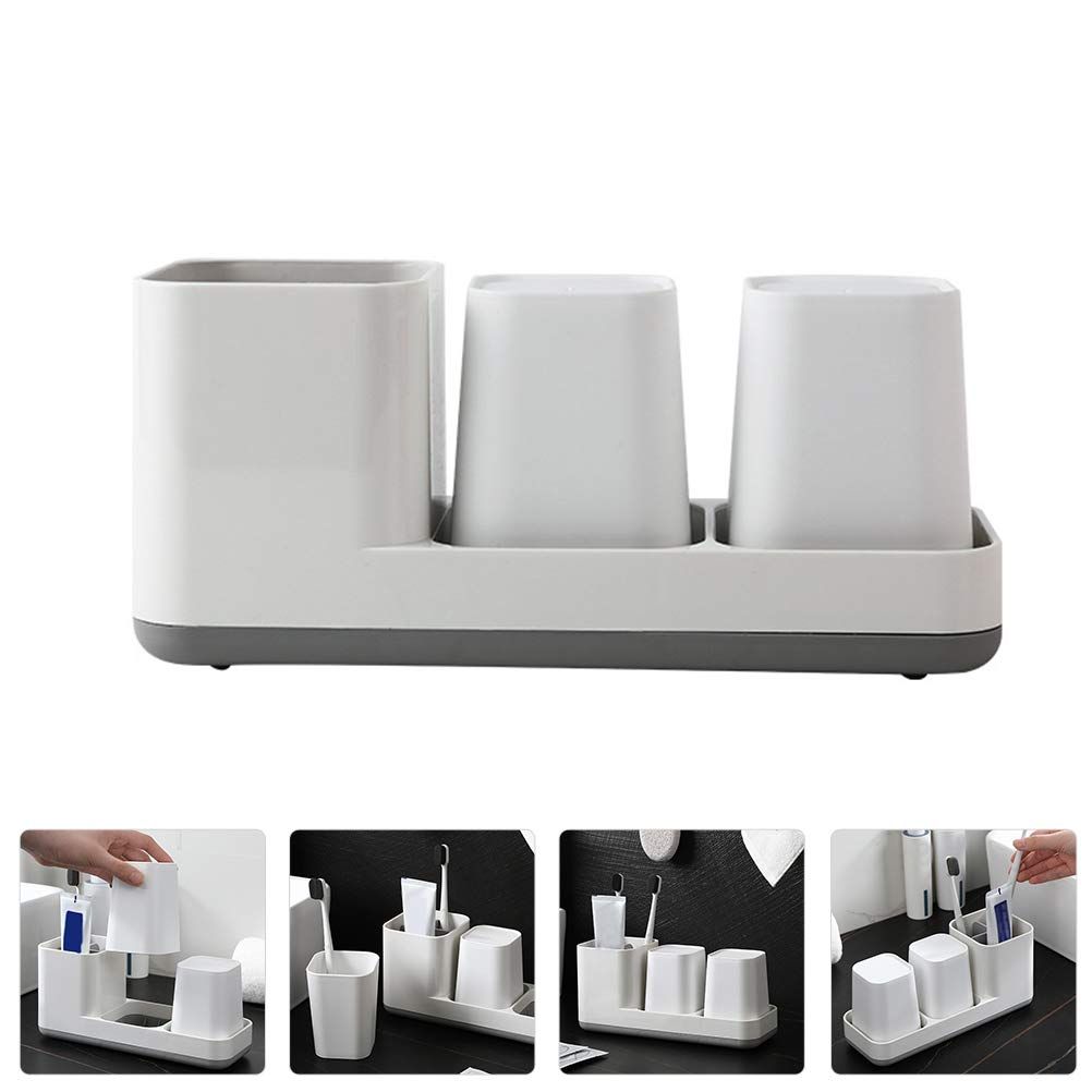 Toothbrush Holder Toothbrush Stand Holder Hanger Rack Stand Washroom Rack Clothes Hanging Rack 1-pcs — image 2