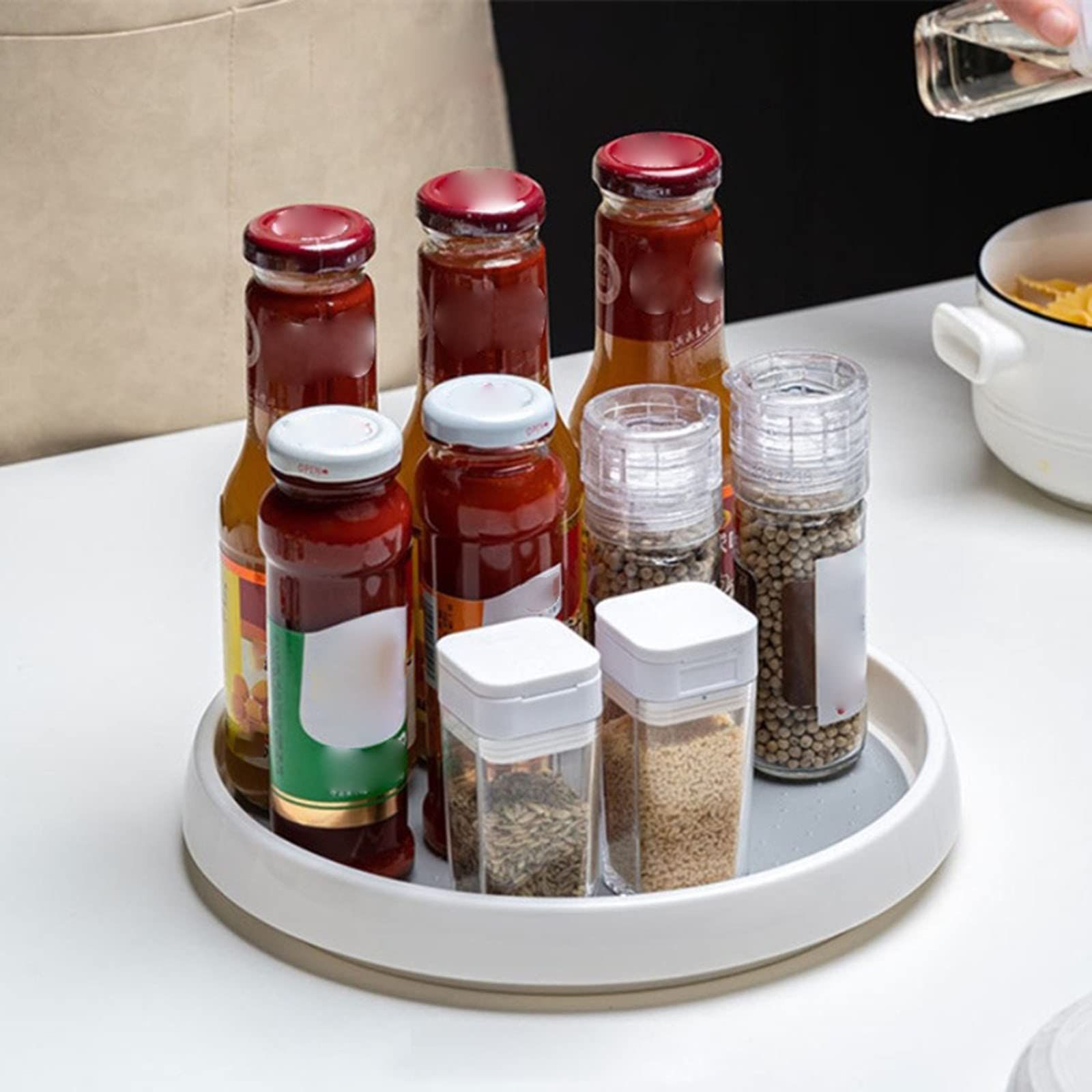 Multifunctional Rotating Kitchen Condiment Storage Turntable Seasoning Bottle Finishing Storage Rack Seasoning Rack Storage โ image 4