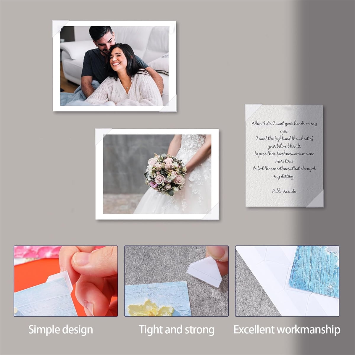 408 Pcs Clear Photo Corners Stickers Self-Adhesive Photo Corners Lens Photo Corner Sticker for DIY Scrapbooking, Memory Books Journal and Picture Album (Clear — image 6