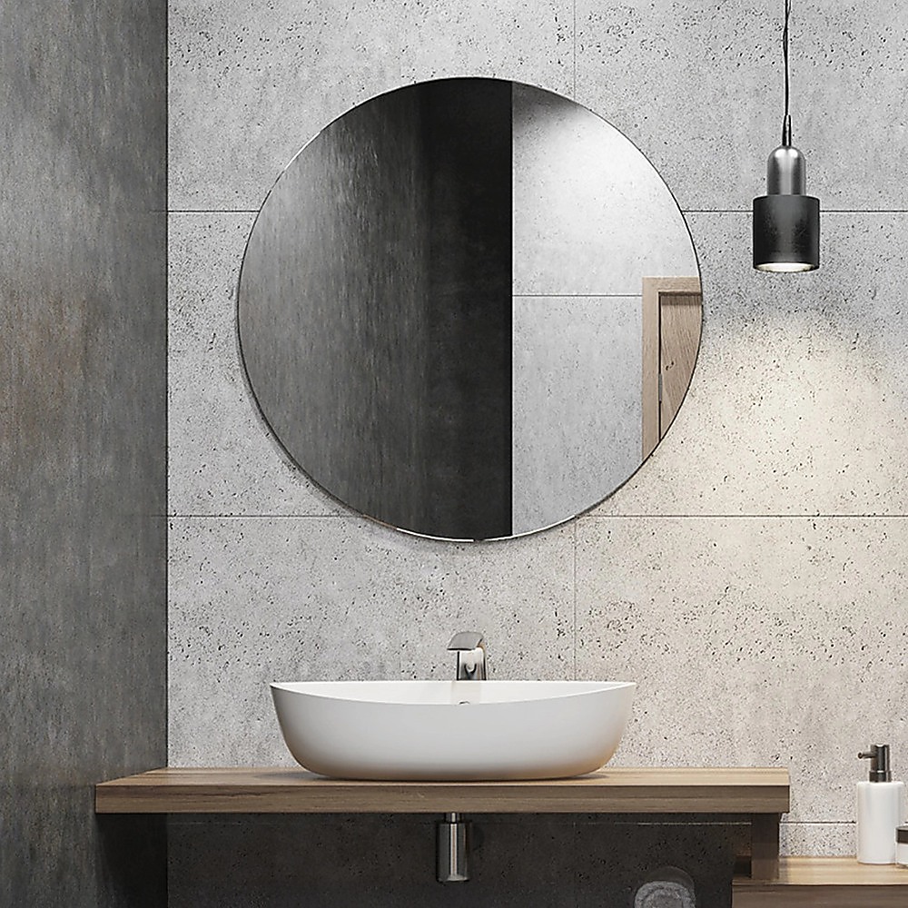 80cm Round Wall Mirror Bathroom Makeup Mirror by Della Francesca โ image 6