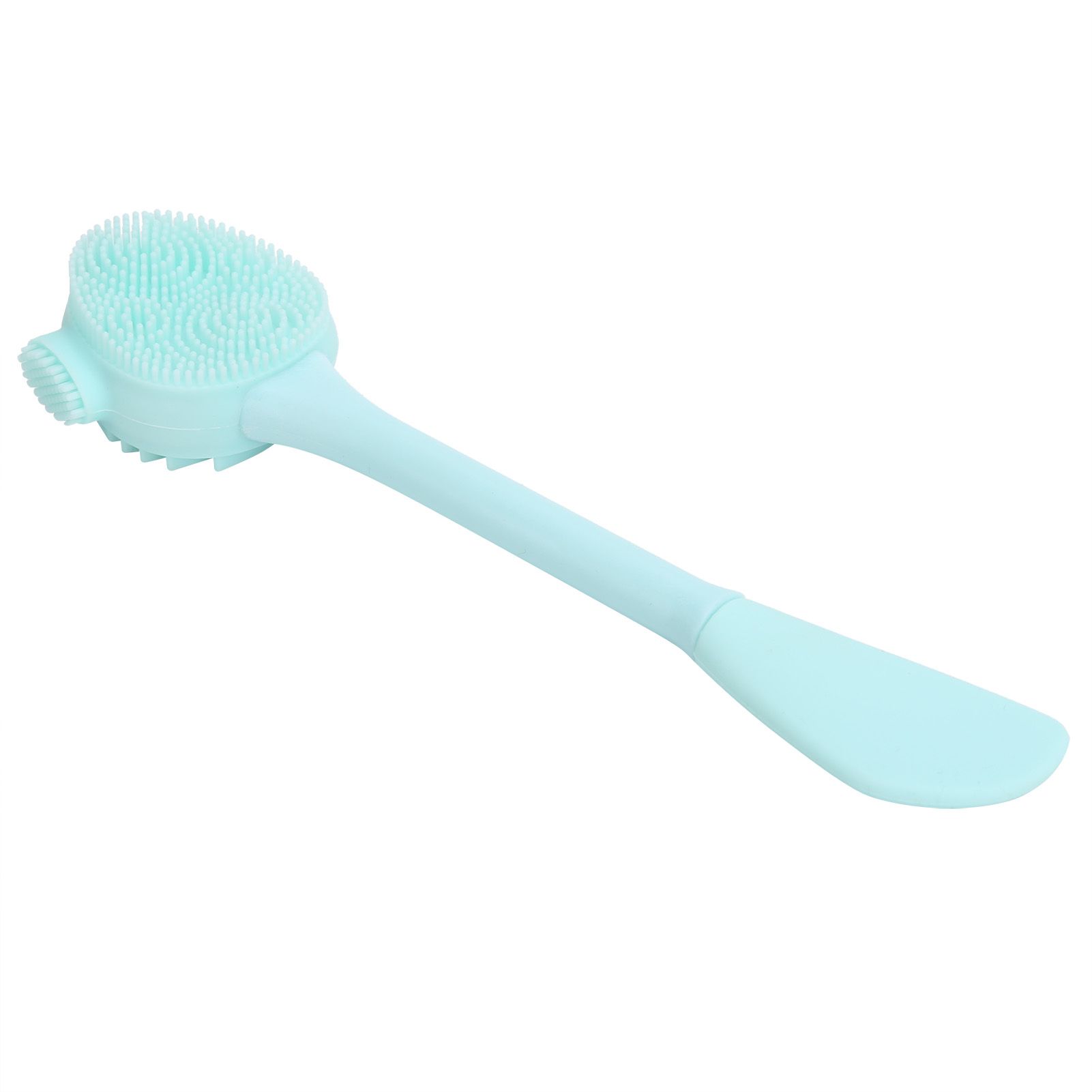 Handheld Silicone Face Cleaning Brush Mask DIY Mixing Stick Makeup Cleansing Brush(Green Double Head Knife Shape ) — image 5