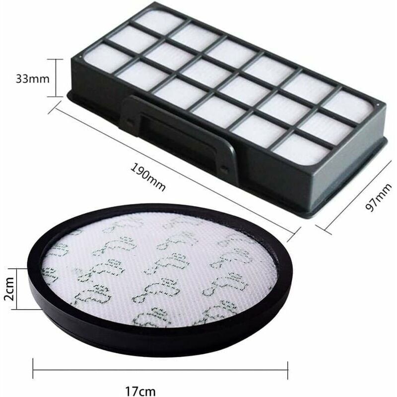 2 Pack Replacement Filters Compatible with Rowenta X Trem Power Cyclonic Vacuum Cleaner ZR006001 RO69xx RO72xx — image 4