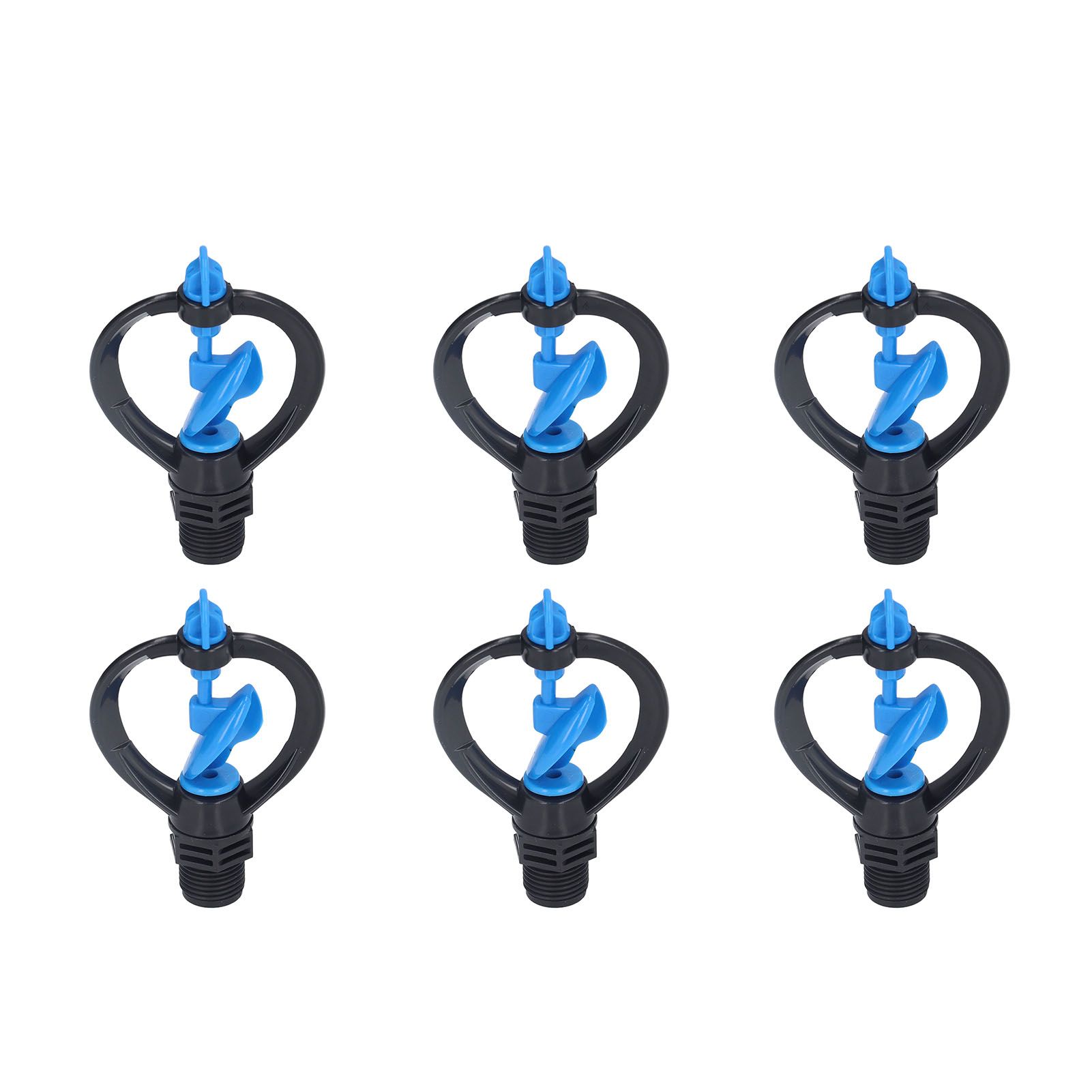 15Pcs Lawn Sprinkler Nozzle G1/2 External Thread 360° Automatic Rotation Mid Range for Lawn Garden Watering IrrigationImpeller Nozzle — image 6