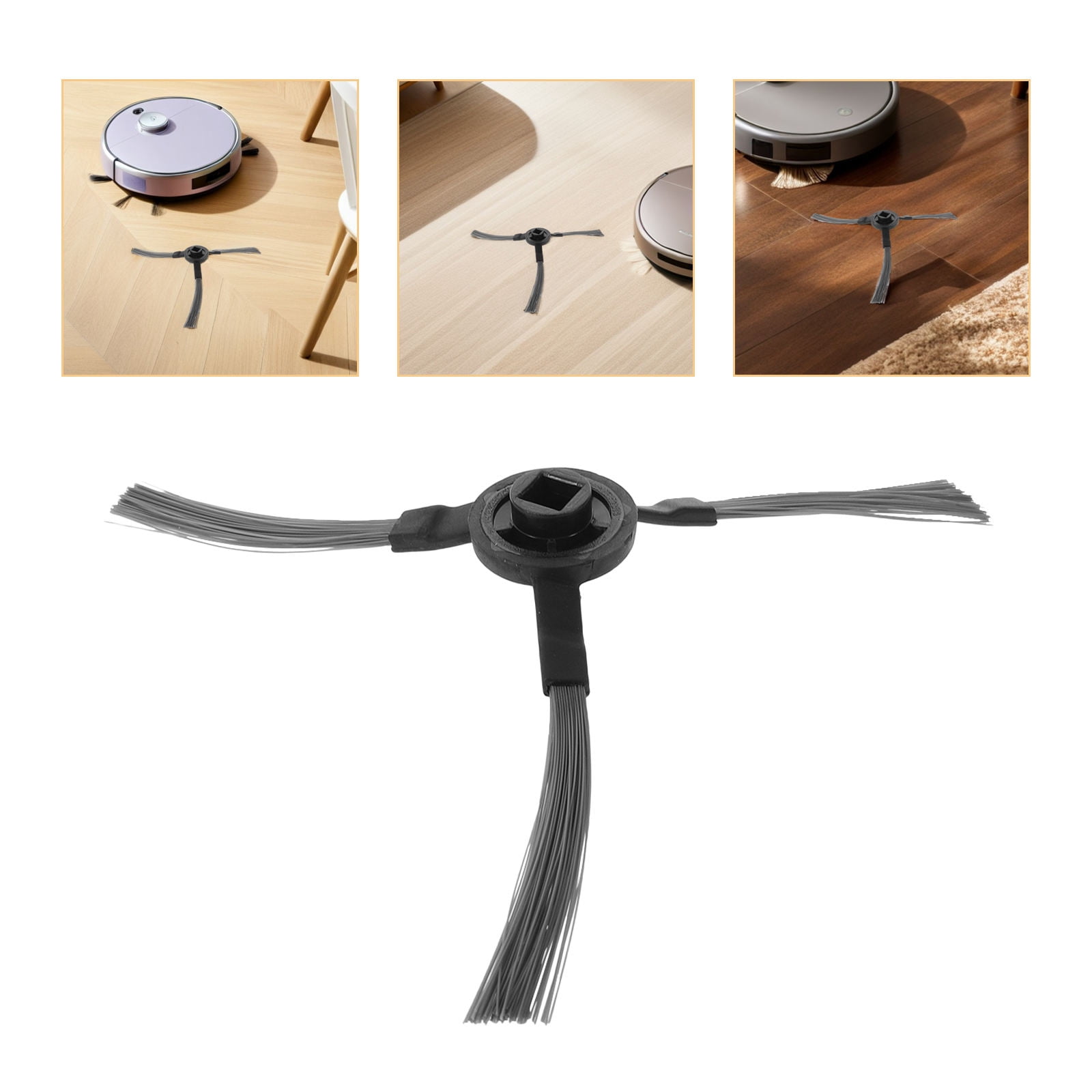 3Pairs Side Brush Replacement Parts for Robot Vacuum Cleaner Compatible with Sweeper Models