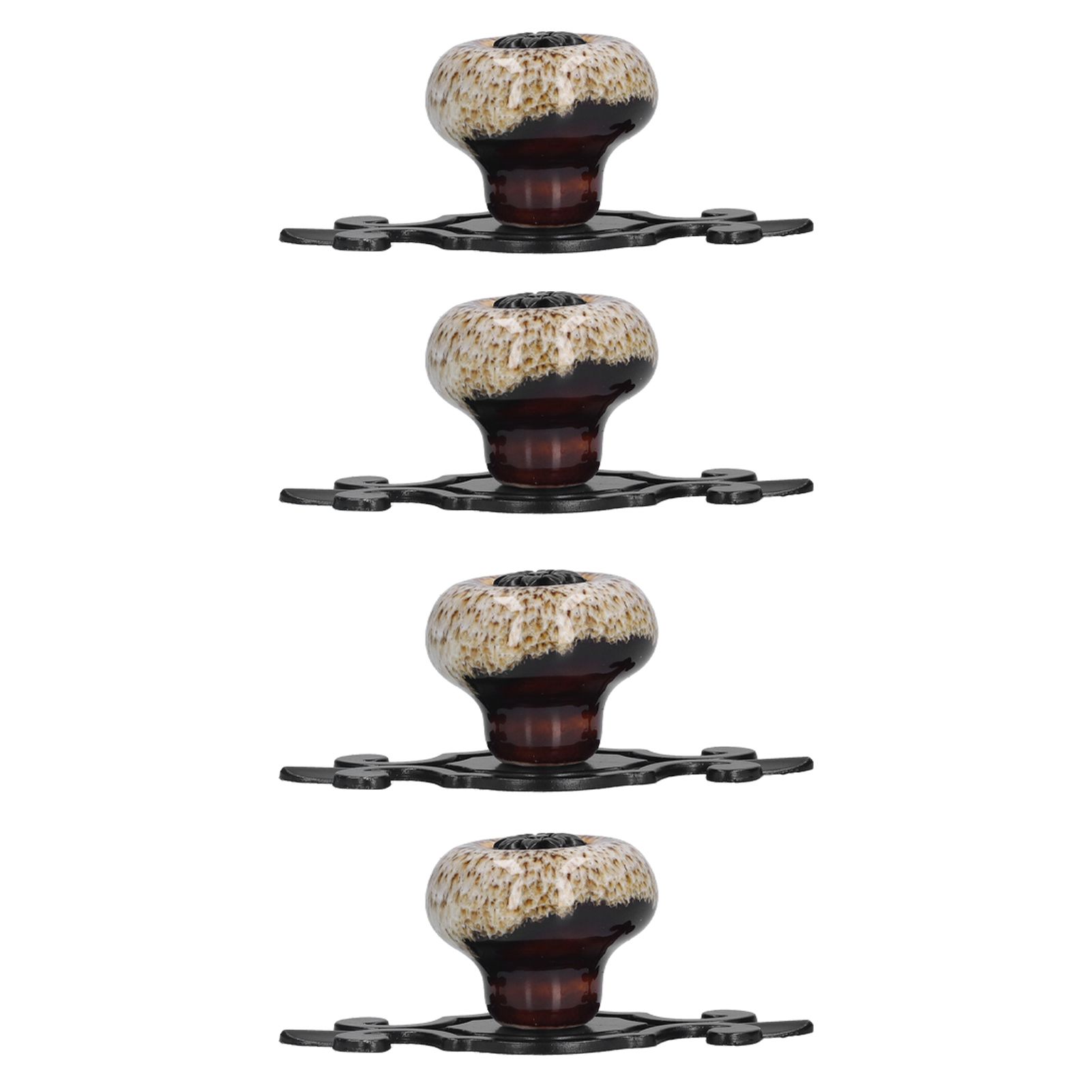 4 Sets Furniture Handle Zinc Alloy Cabinet Door Drawer Handle Exquisite Furniture AccessoriesWhite — image 2