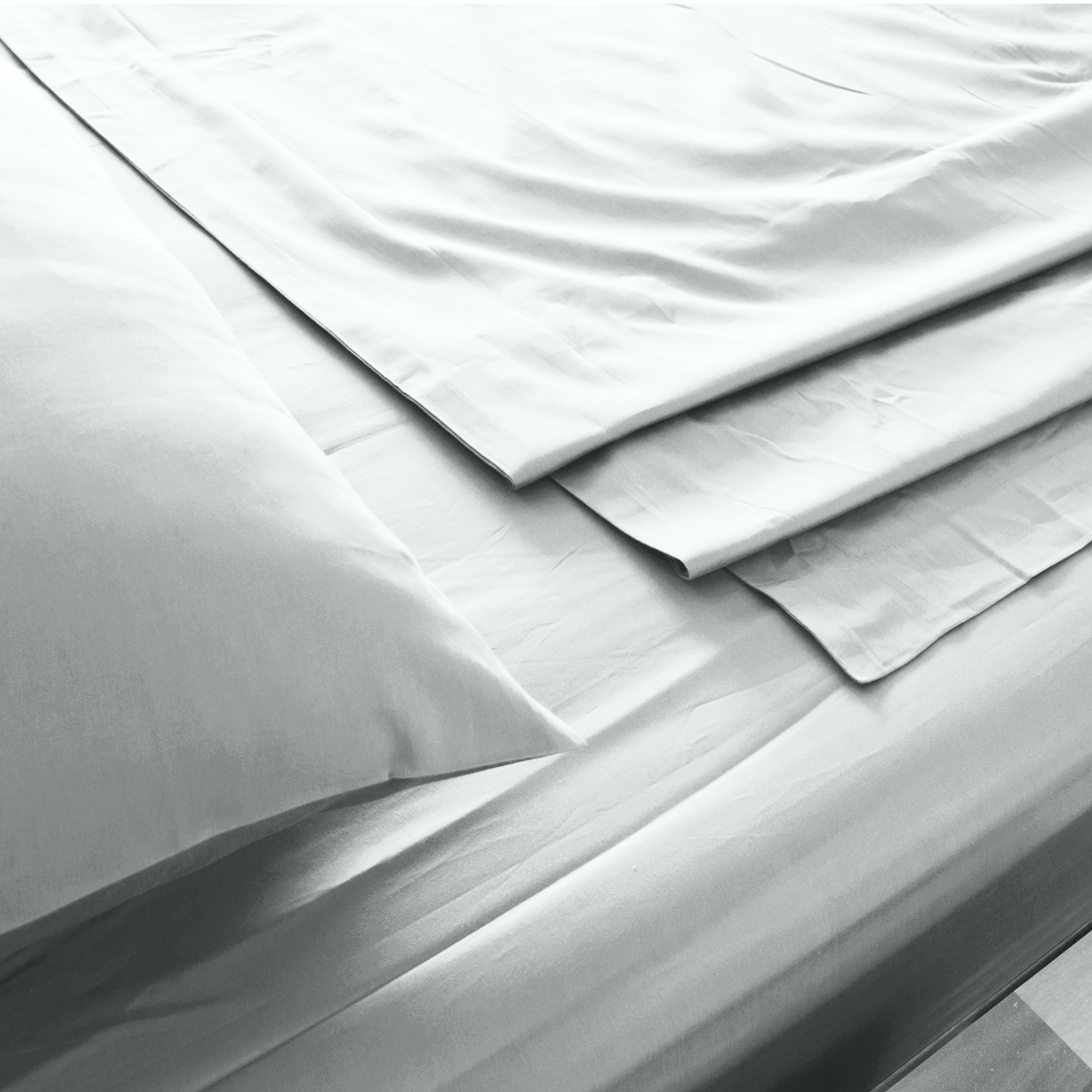 Royal Comfort 1000TC Hotel Grade Bamboo Cotton Sheets Pillowcases Set Ultrasoft - Queen - Cool Grey — image 4
