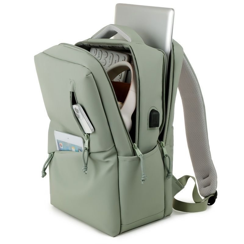 Travel Backpack Durable Backpack Organized Storage Backpack Comfortable - Light Green - Size L โ image 6