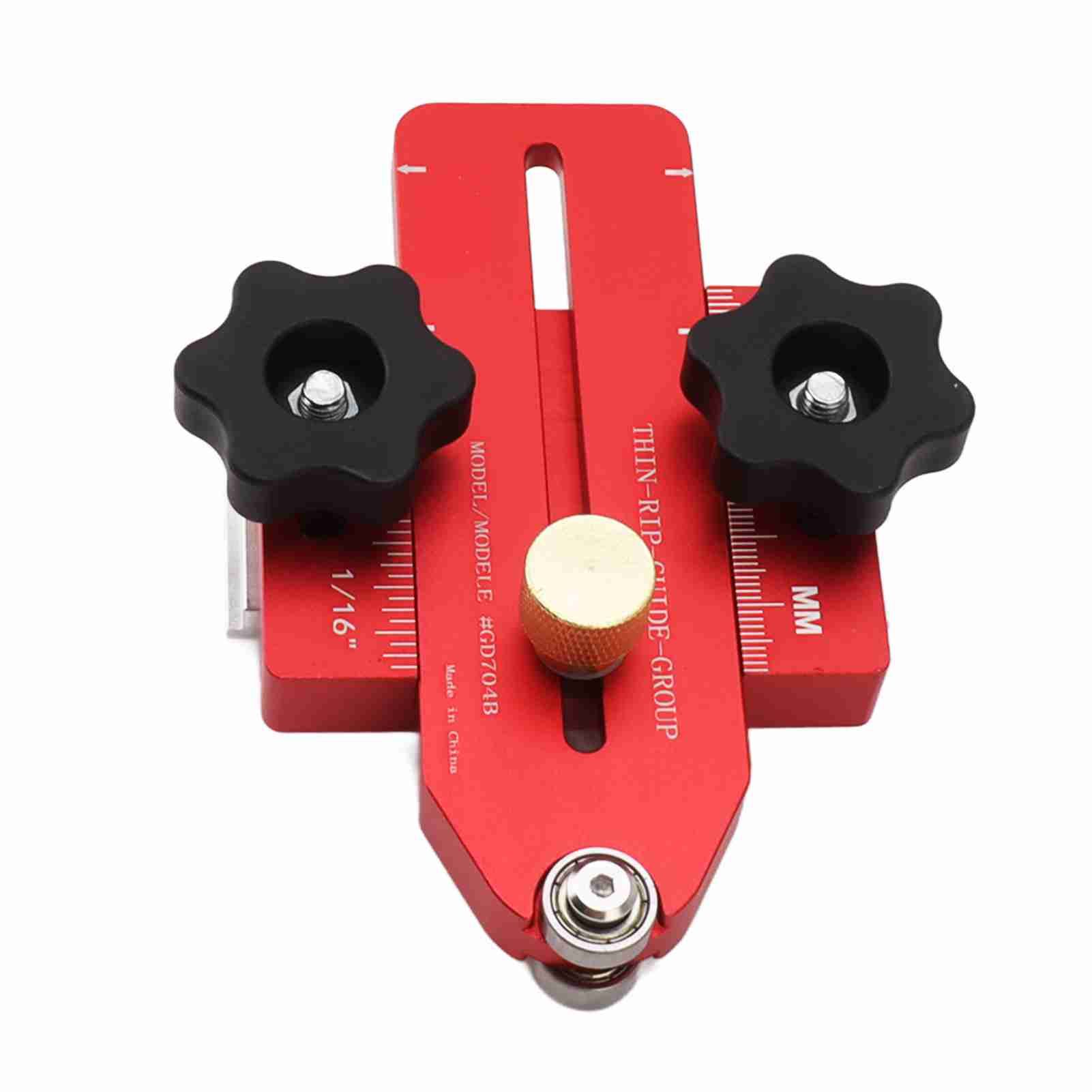 Woodworking Table Saw Jig Aluminum Alloy Router Table Band Saw Jig Guide for Repeat Narrow Strip Cuts — image 3