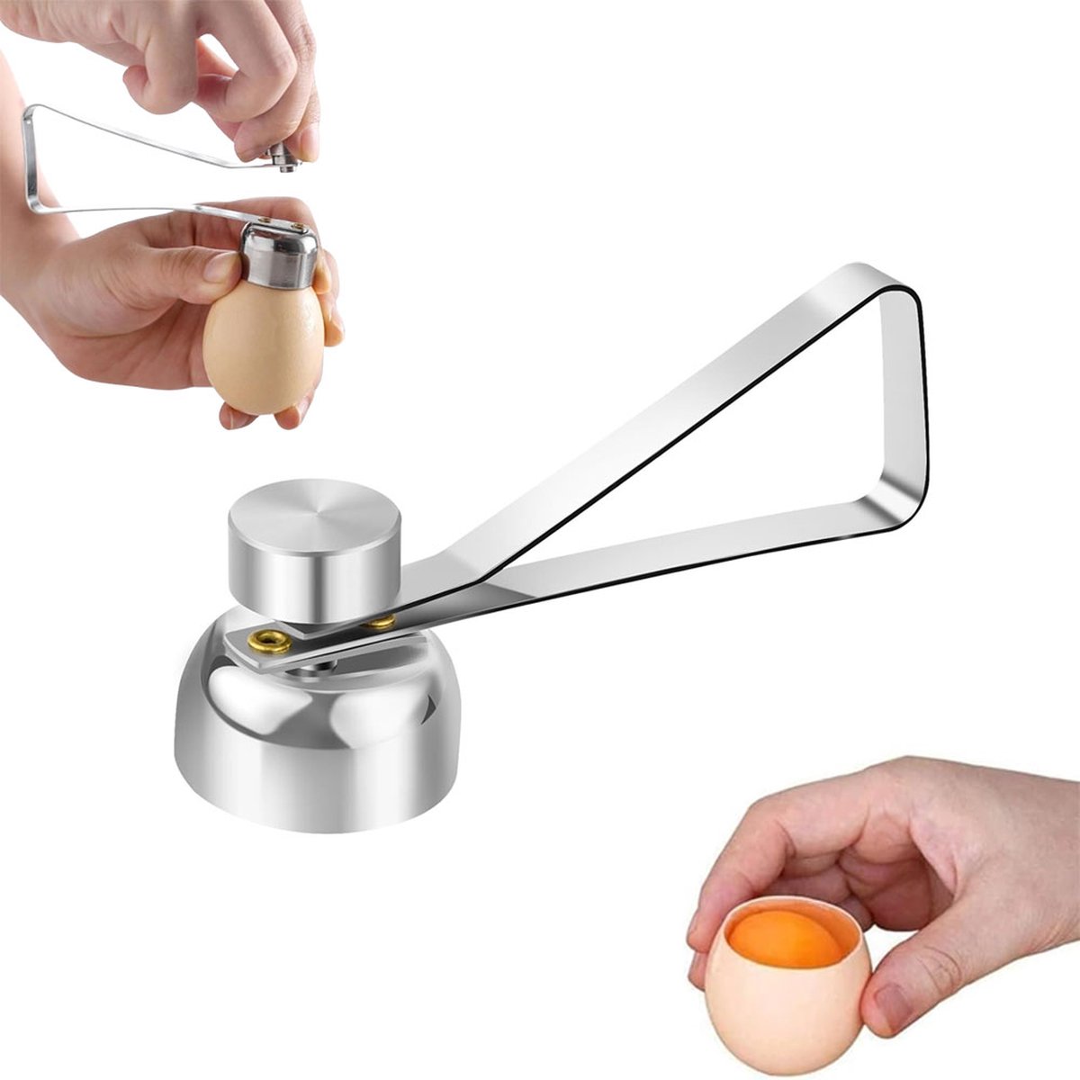 Eggshell Cutter - Stainless Steel - Eggshell Opener - Egg Beheader - Egg Topper - Egg Slicers - Egg Topper - Eggshell Splitters - Egg Pricker - Eggshell